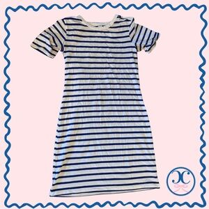 Old Navy Blue and White Striped Dress